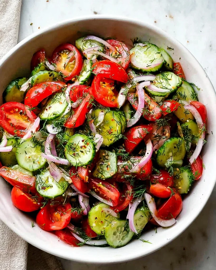 Easy-Cucumber-Tomato-Dill-Salad-Recipe