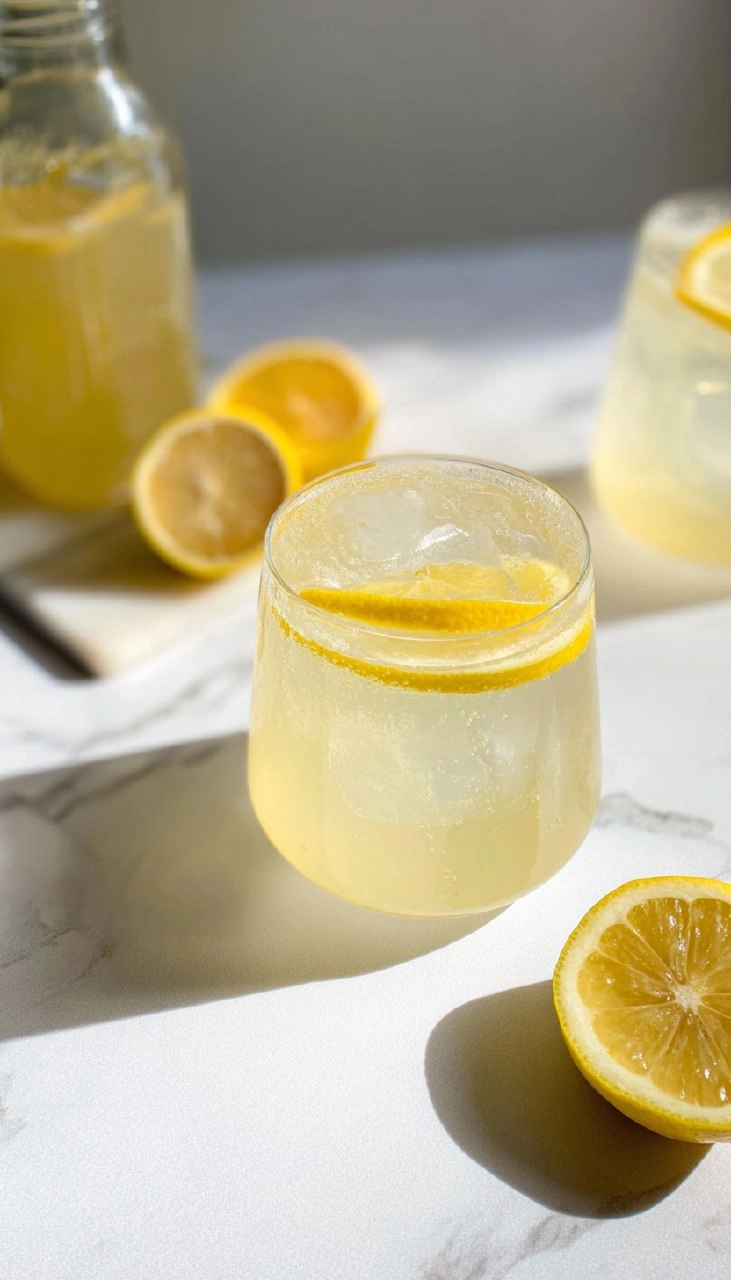 Easy Sparkling Lemonade Mocktail