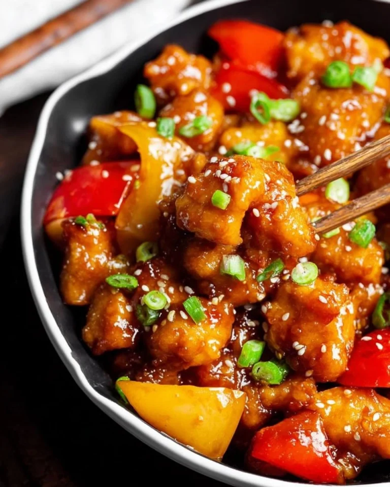 Easy-Sweet-and-Sour-Chicken-Healthy-One-Skillet-Recipe-Recipe