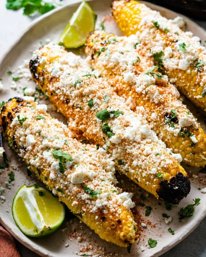 Elote-Grilled-Mexican-Street-Corn-with-Cotija-Cheese-Chili-Lime-Recipe