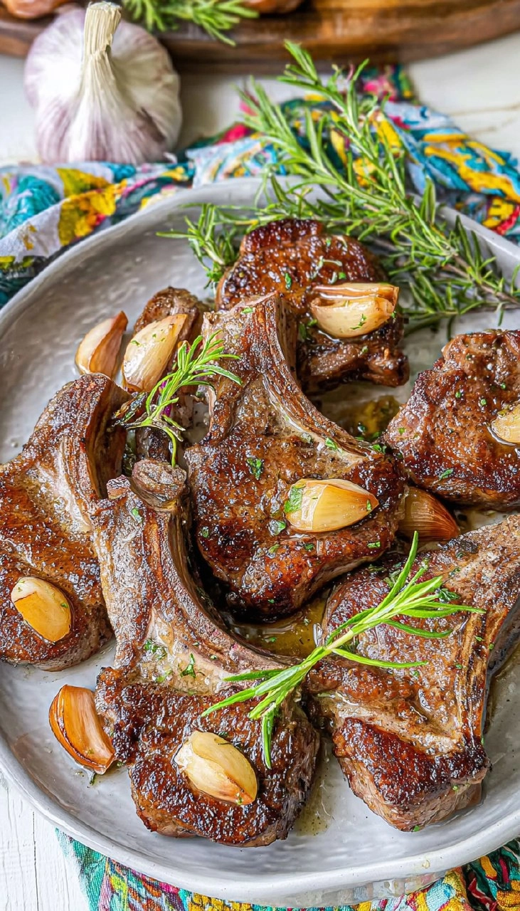 Garlic Butter Lamb Chops