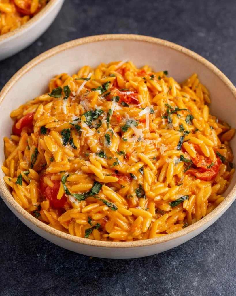 One-Pot-Creamy-Tomato-Orzo-Recipe