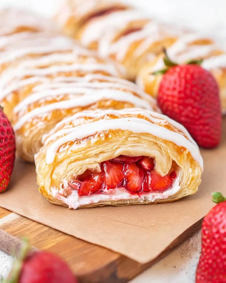 Strawberry-Cream-Cheese-Danish-Easy-Puff-Pastry-Breakfast-Pastry-Recipe