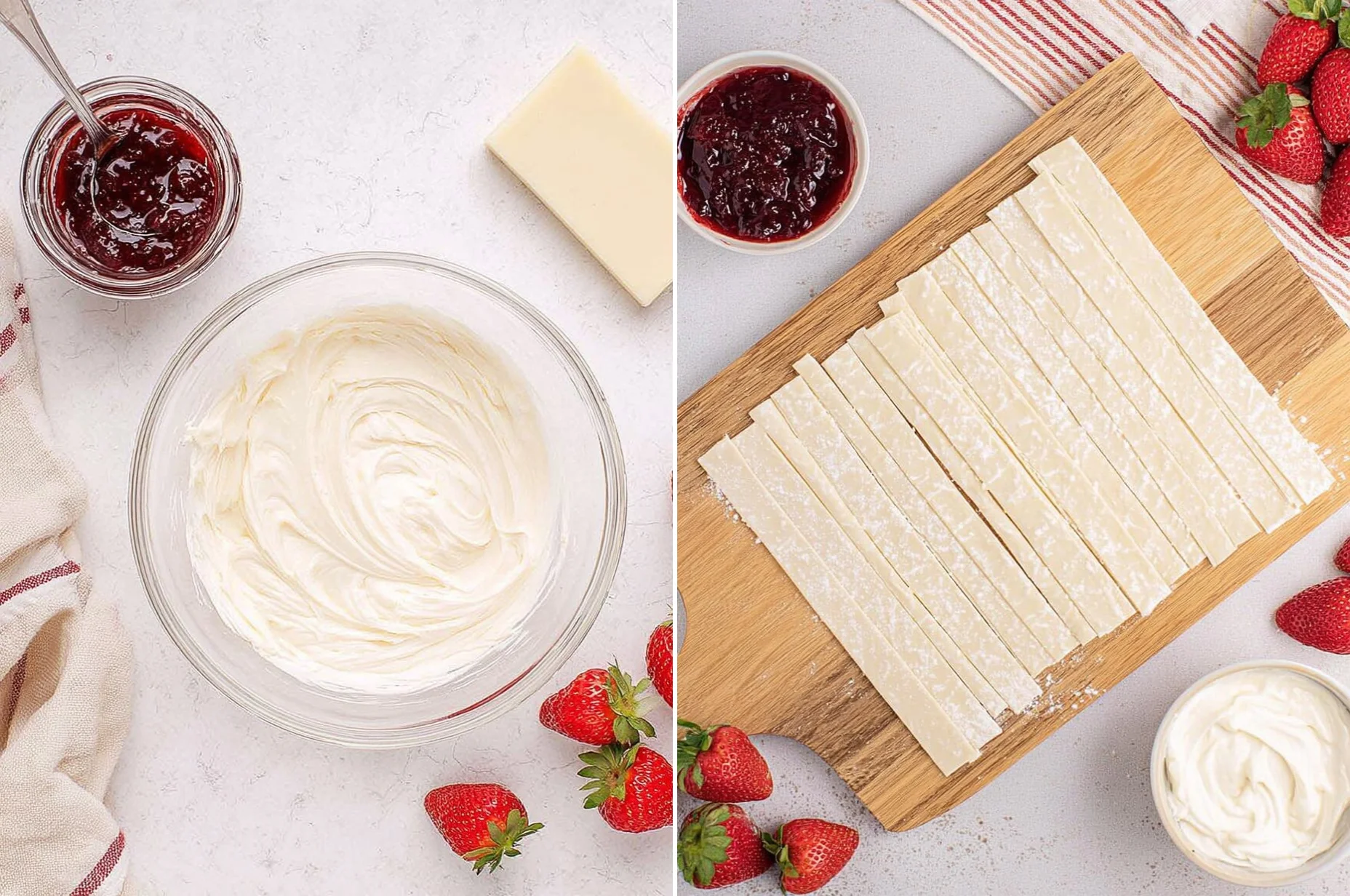 Strawberry Cream Cheese Danish | Easy Puff Pastry Breakfast Pastry