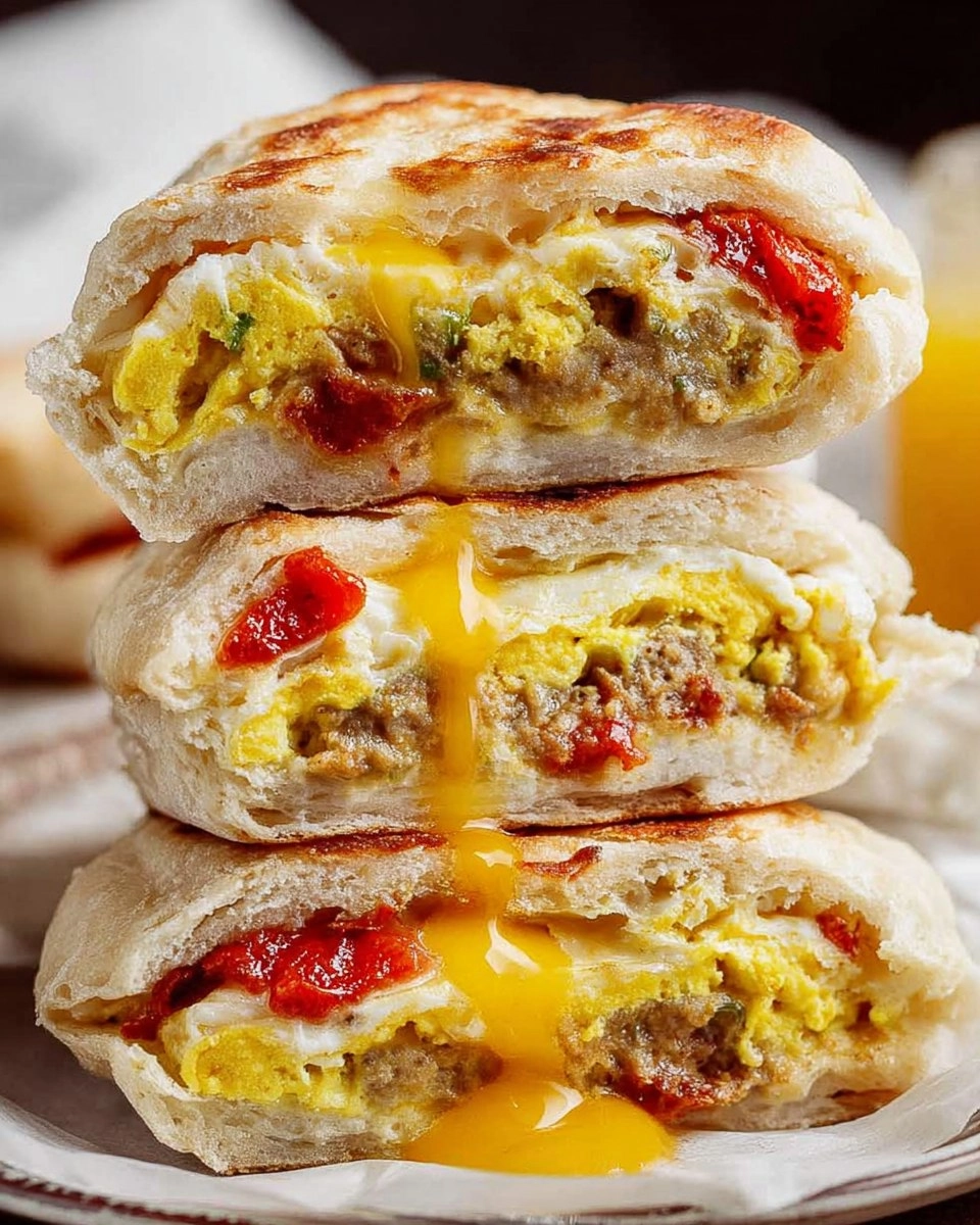 Breakfast-Stuffed-Cottage-Cheese-English-Muffins-High-Protein-Recipe
