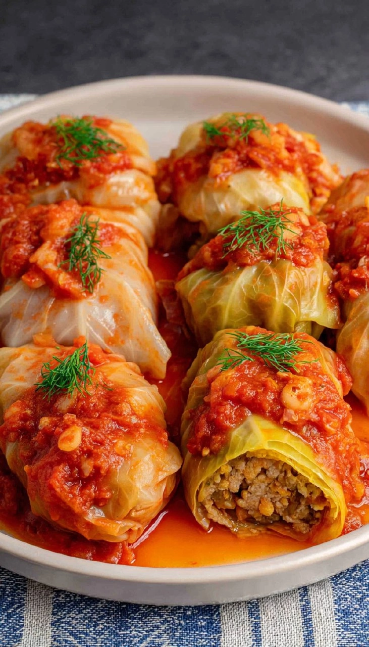 Easy Vegan Stuffed Cabbage Rolls