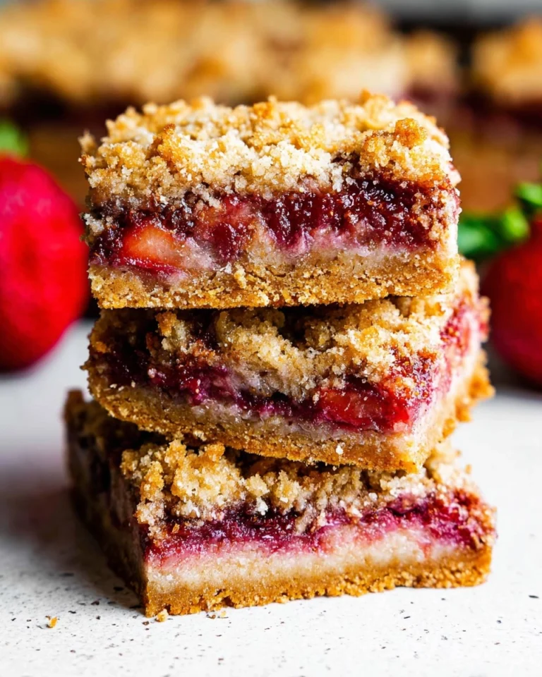 Strawberry-Crumble-Bars-Almond-Flour-Easy-Buttery-Recipe
