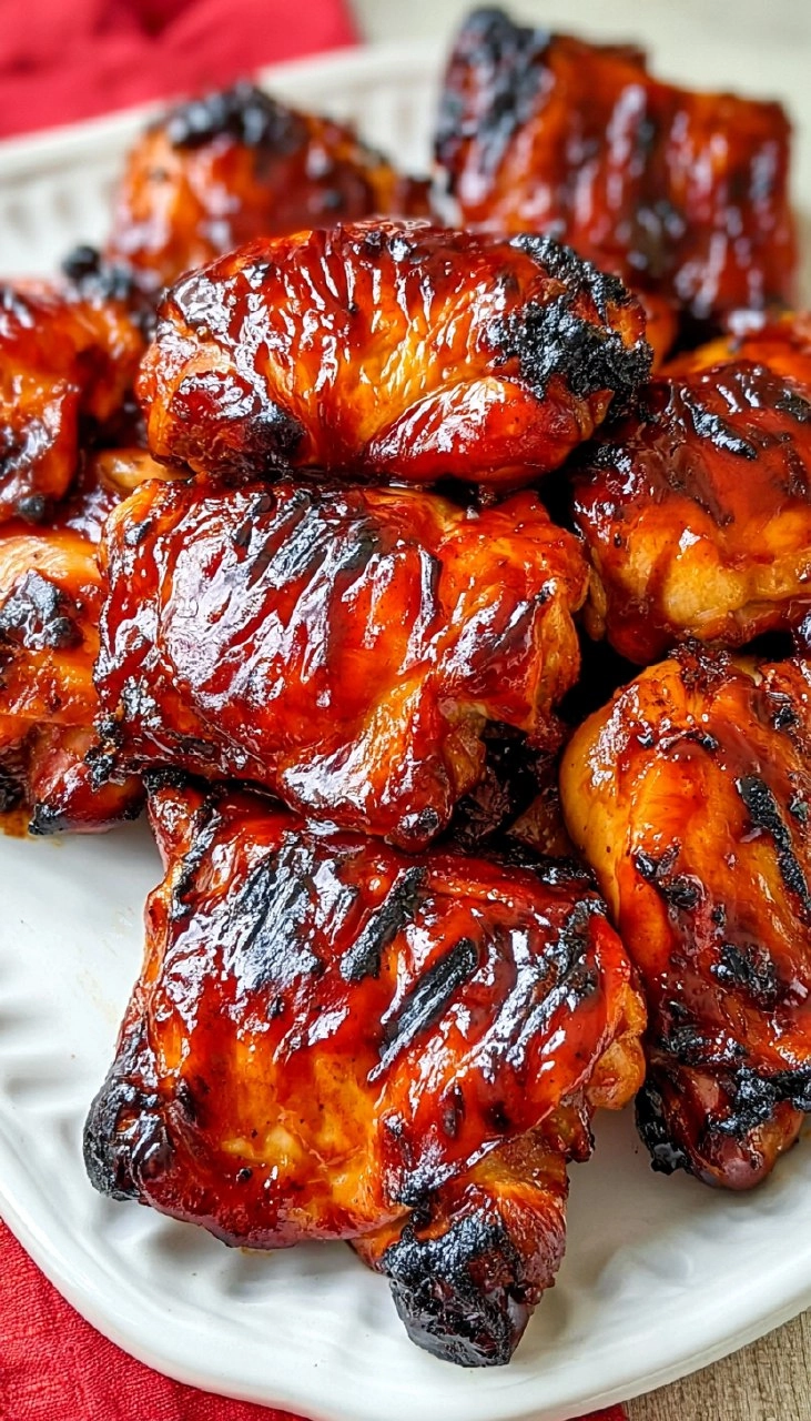 BBQ Chicken Thighs | Sticky Oven-Baked Summer Chicken Dinner