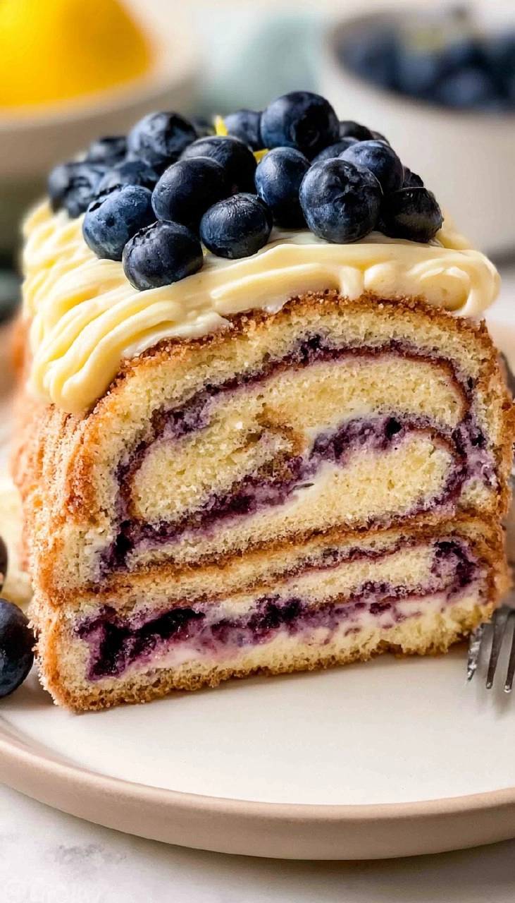 Blueberry Lemon Icebox Cake