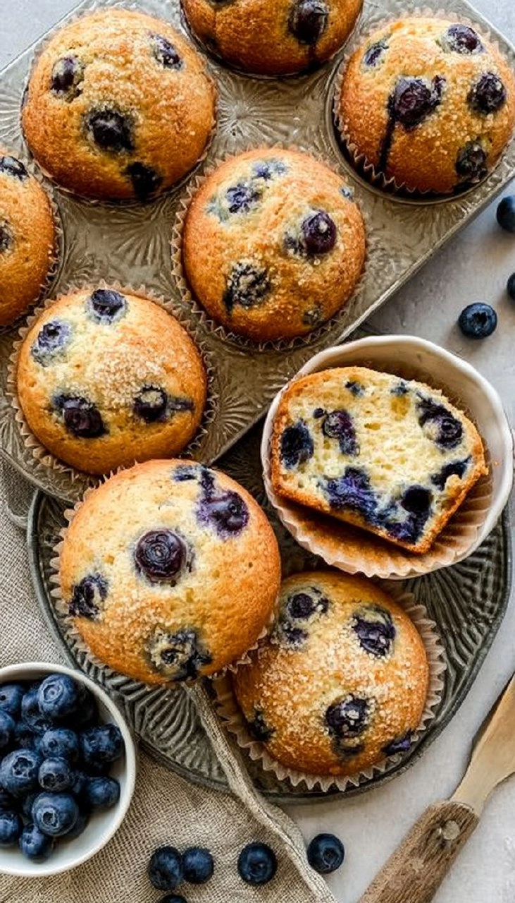 Blueberry Yogurt Muffins