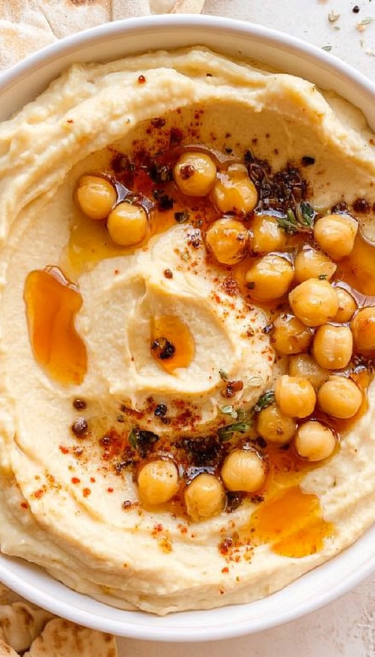 Creamy Hot Honey Hummus. 75 Creamy Hot Honey Hummus.