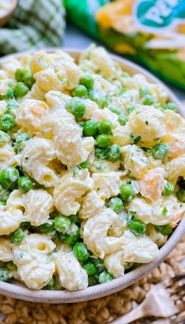 Creamy Ranch Pea Pasta Salad