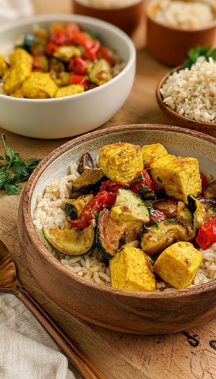 Greek Tofu & Rice Bowls