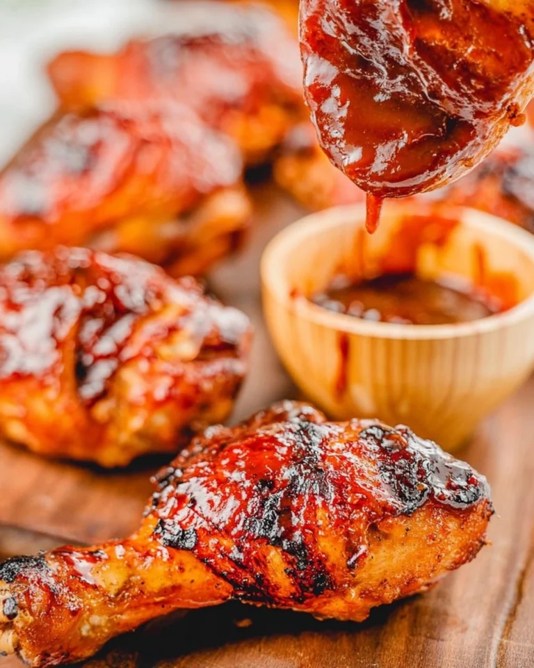 Grilled-BBQ-Chicken-Drumsticks-Sticky-Smoky-Summer-Cookout-Chicken-Recipe