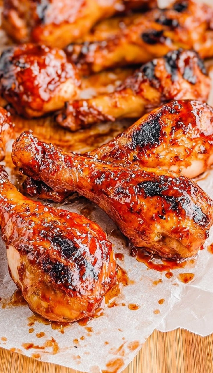 Grilled BBQ Chicken Drumsticks | Sticky Smoky Summer Cookout Chicken