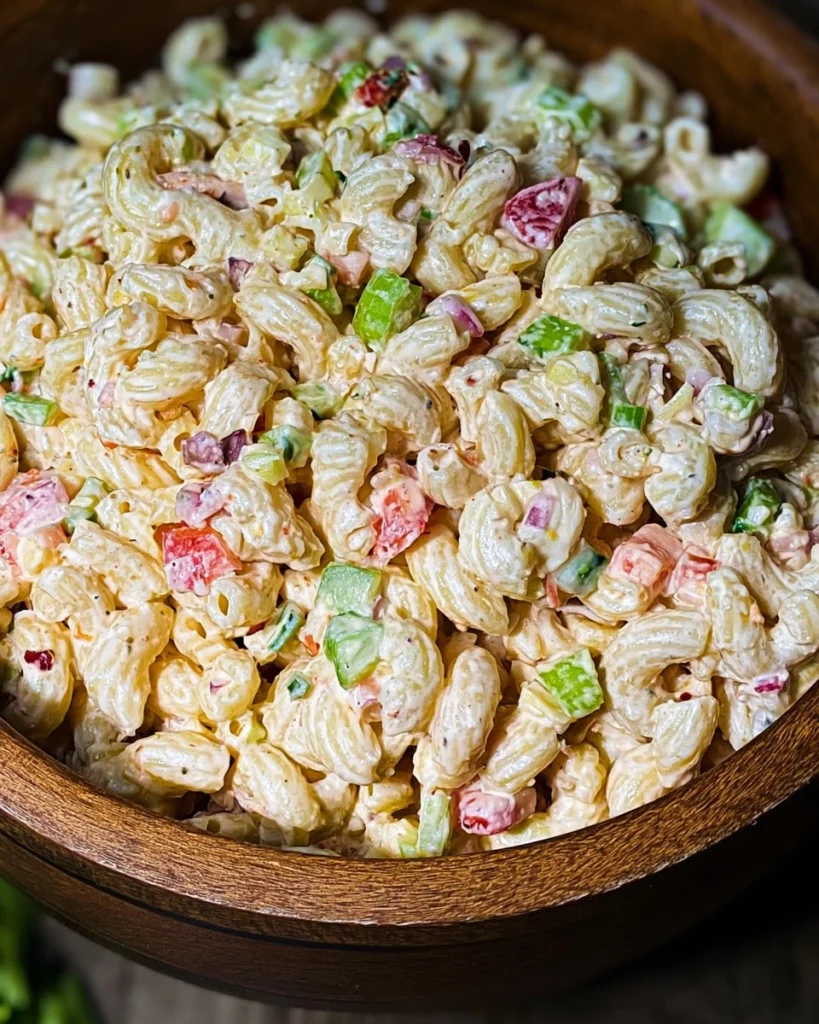 Macaroni-Salad-Creamy-Make-Ahead-BBQ-Side-Dish-Recipe