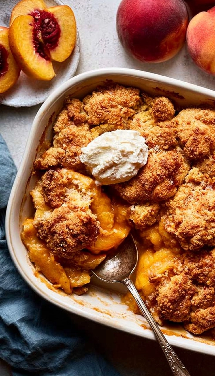 Peach Cobbler | Old-Fashioned Summer Fruit Dessert