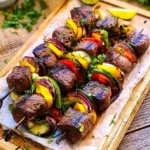 Steak Kabobs | Easy Grilled Skewers for Dad’s Cookout 141 Steak-Kabobs-Easy-Grilled-Skewers-for-Dads-Cookout-Recipe
