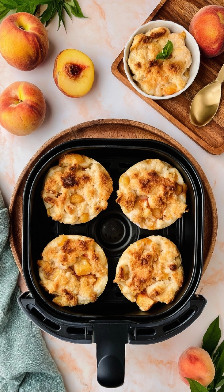 Air Fryer Mini Peach Cobbler 70 Air Fryer Mini Peach Cobbler