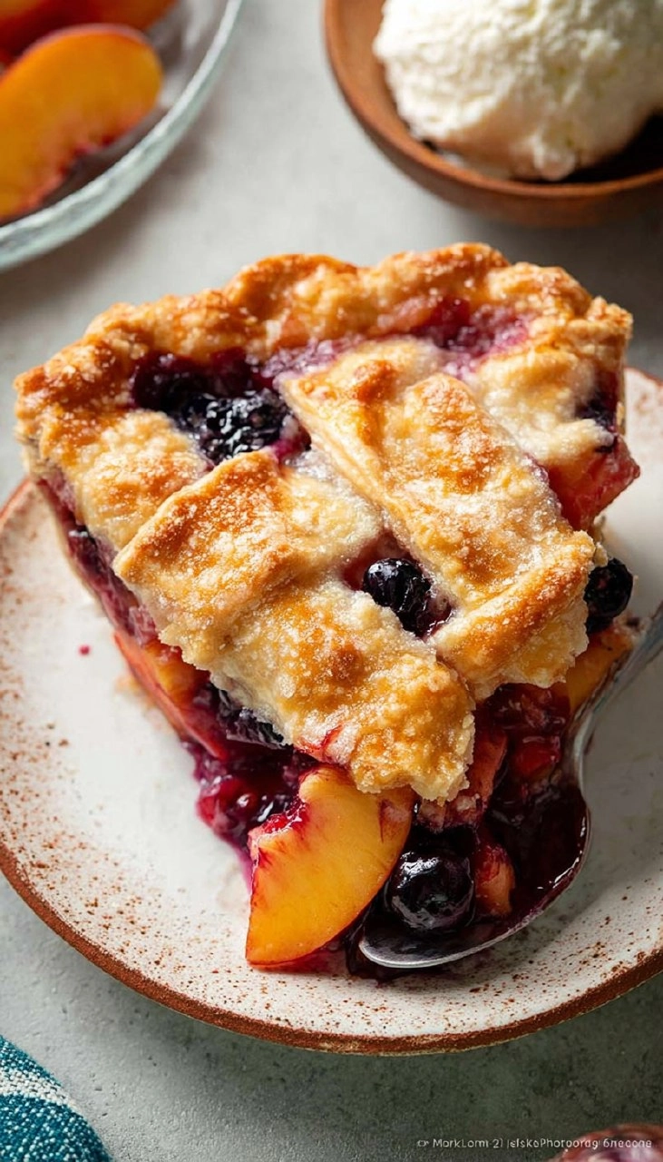 Blueberry Peach Pie 130 Blueberry Peach Pie