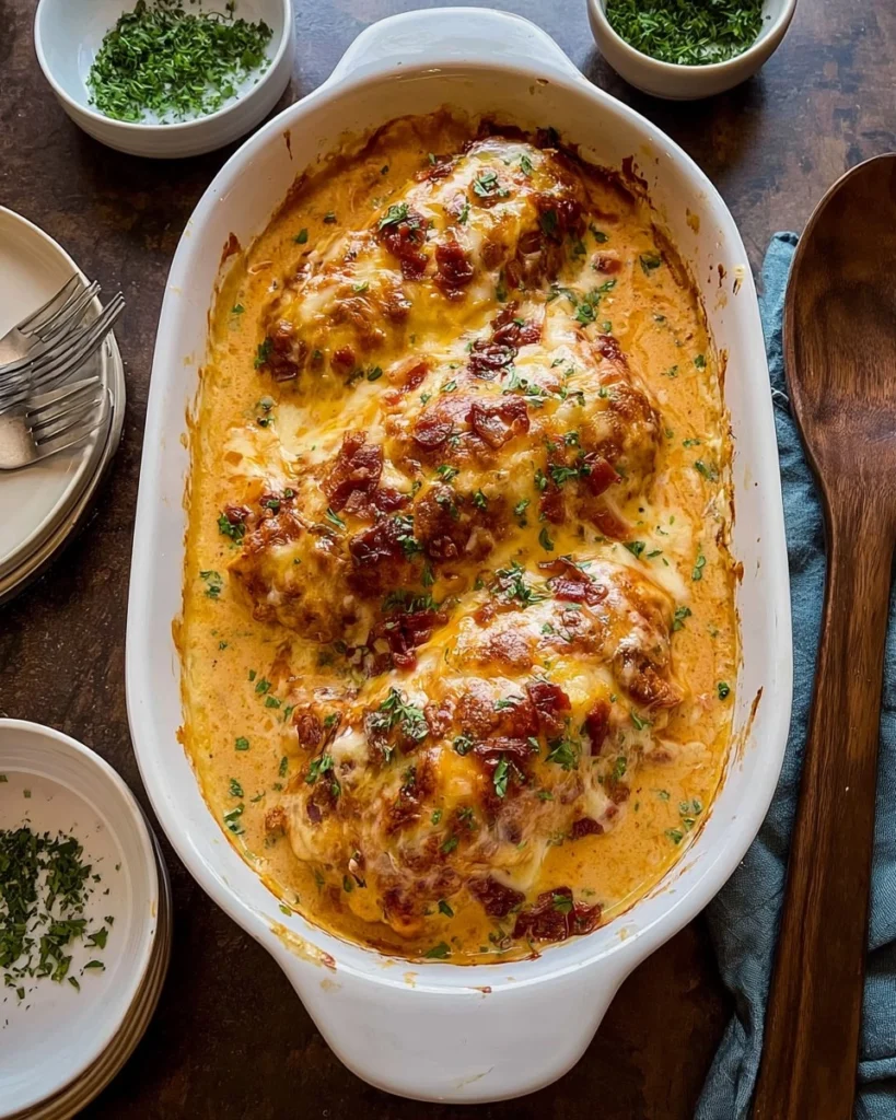 Cheesy-Ranch-Chicken-Casserole-Recipe
