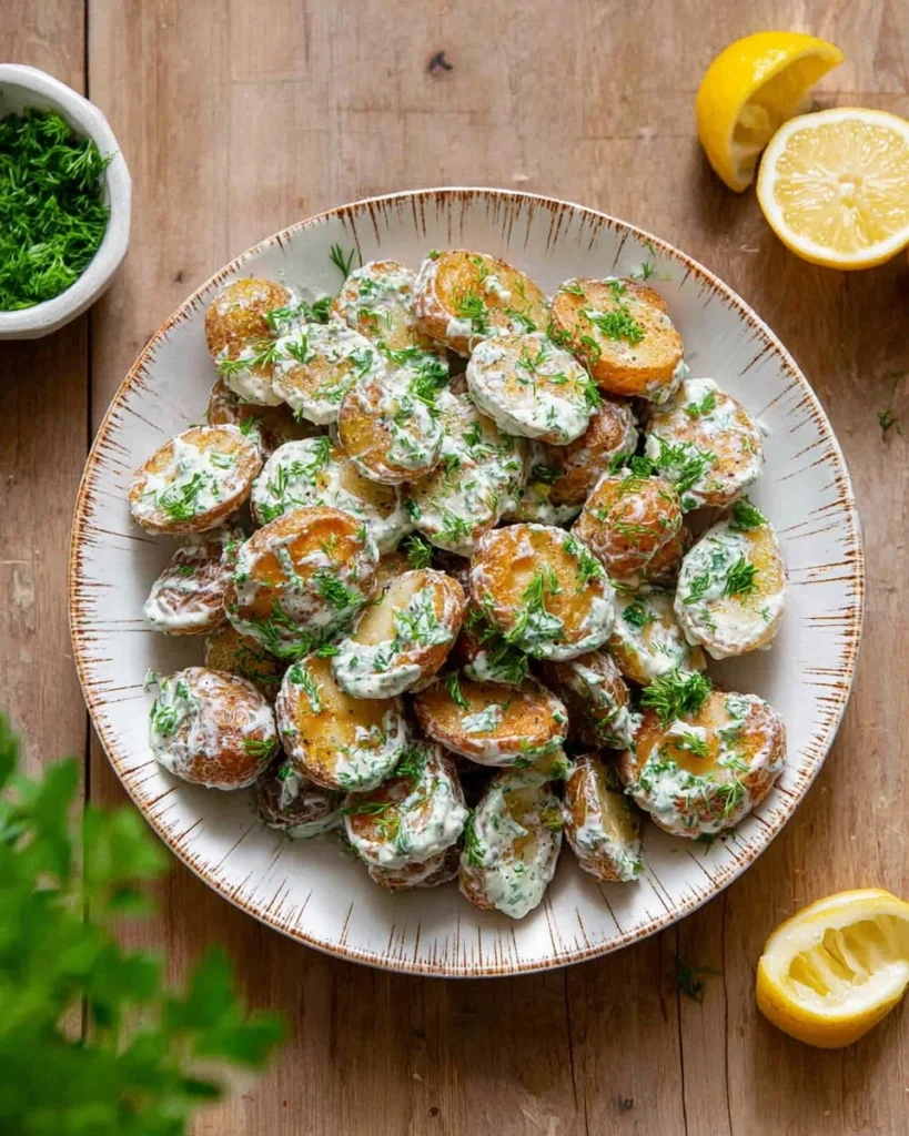 Crispy-Potato-Salad-with-Creamy-Herb-Yogurt-Dressing-Recipe