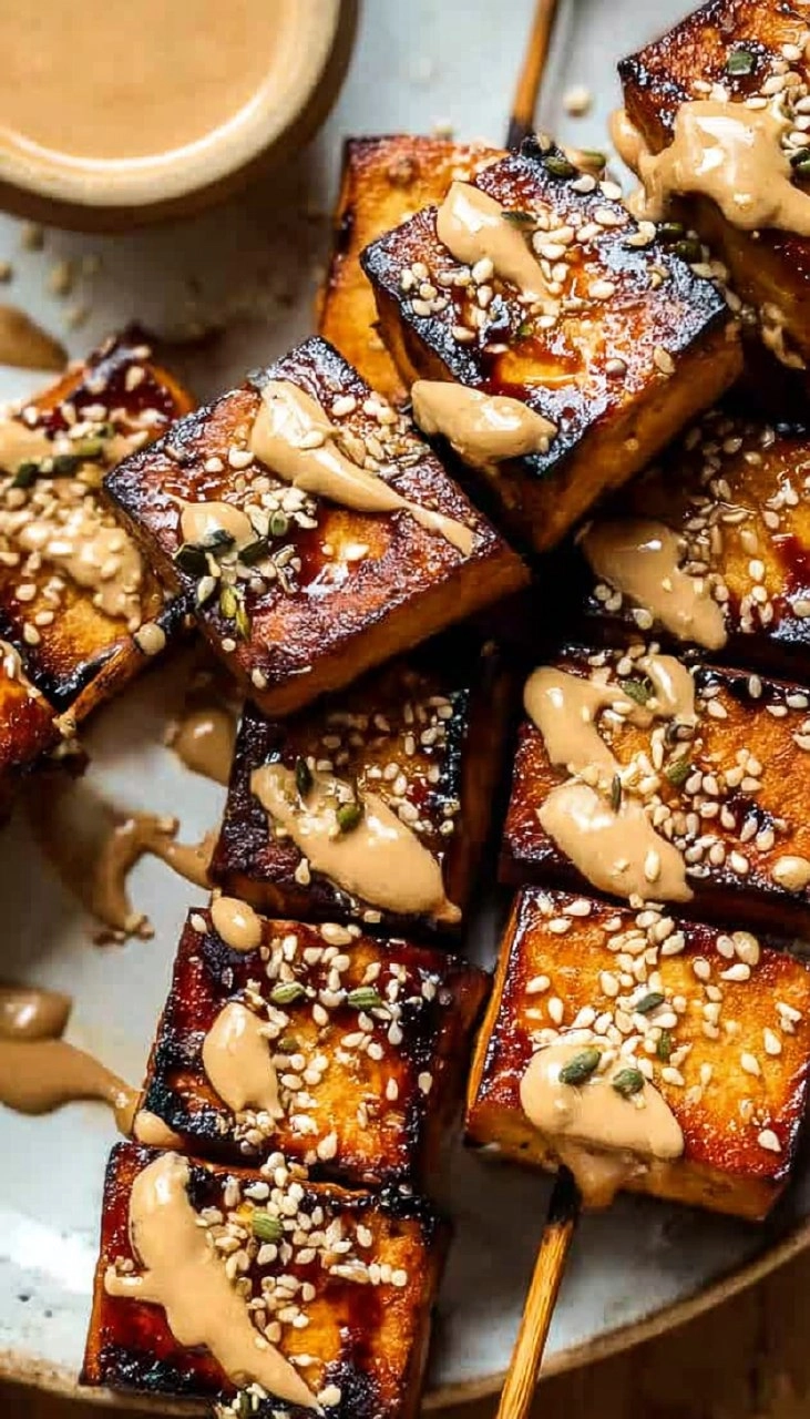 Grilled Tofu Skewers (Vegan) 85 Grilled Tofu Skewers (Vegan)
