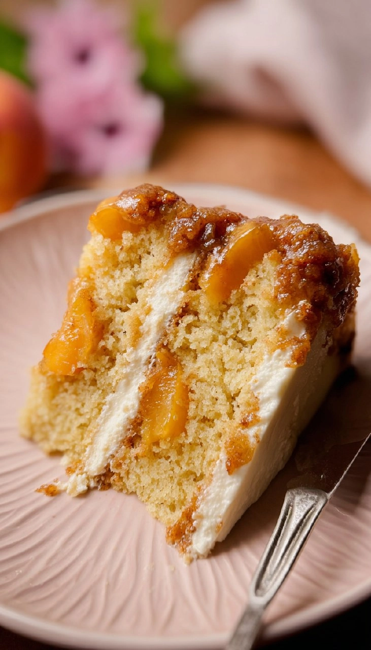Peach Cobbler Cake 190 Peach Cobbler Cake