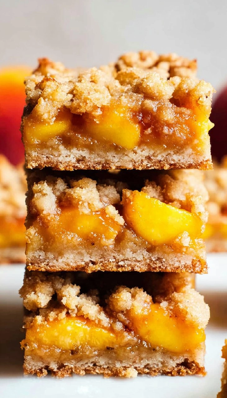Peach Crumble Bars (Almond Flour, Paleo & Gluten-Free) 145 Peach Crumble Bars (Almond Flour, Paleo & Gluten-Free)